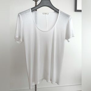 The Row Cashmere/Tencel white tee (T-shirt)